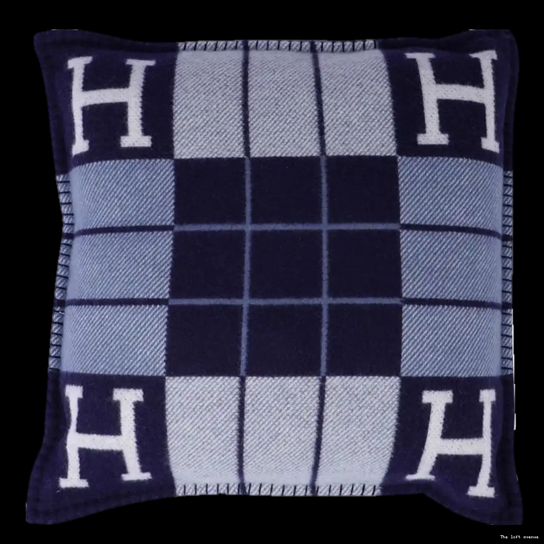 PILLOW THROW STRIPE HERMES WOOL 0502